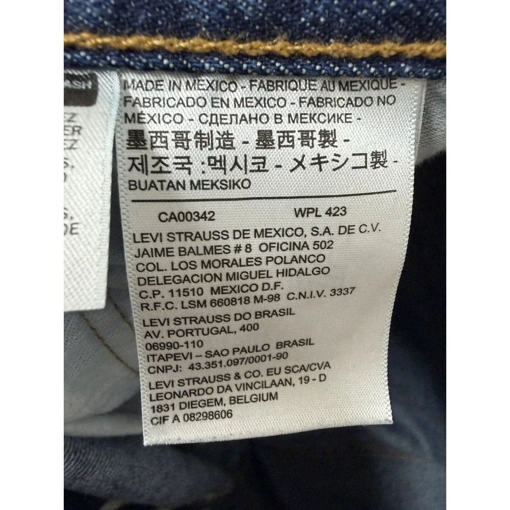 Levis 501 Mens Jeans Size 32x32 Blue Denim Button Fly Straight 100%Cotton